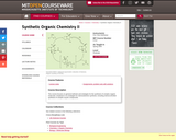 Synthetic Organic Chemistry II, Spring 2005