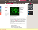Research Topics in Neuroscience, January (IAP) 2003