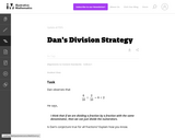 Dan's Division Strategy