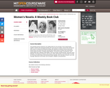 Women's Novels: A Weekly Book Club, Spring 2006