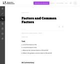 Factors and Common Factors