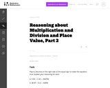 Reasoning about Multiplication and Division and Place Value, Part 2