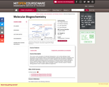 Molecular Biogeochemistry, Fall 2011