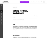 Voting for Two, Variation 3