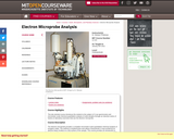 Electron Microprobe Analysis, January IAP 2012