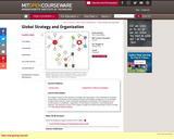 Global Strategy and Organization, Spring 2012