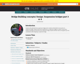 Bridge Building Concepts and Design: Suspension Bridges  3 of 4