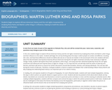 Biographies: Martin Luther King and Rosa Parks