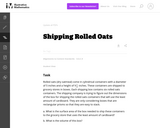 Shipping Rolled Oats