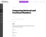 Comparing Rational and Irrational Numbers