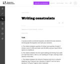 Writing Constraints