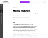 Mixing Fertilizer