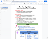 Digital Literacy Lesson Plan