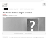Punctuation Marks in English Grammar