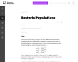 Bacteria Populations