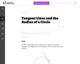 Tangent Lines and the Radius of a Circle