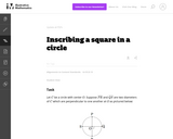 Inscribing a Square in a Circle