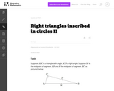 Right Triangles Inscribed in Circles II