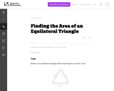 Finding the Area of an Equilateral Triangle