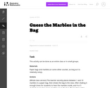 Guess the Marbles in the Bag