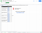 Grade 3 Video Tutorials Spreadsheet