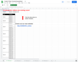 Grade K Video Tutorials Spreadsheet