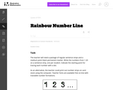 Rainbow Number Line