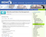 21 Things 4 Students Thing 4: Q3 Microsoft Word File Management