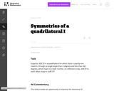 G-CO Symmetries of a quadrilateral I