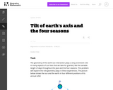 G-MG Tilt of earth's axis and the four seasons