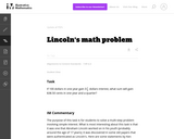 7.RP.3 Lincoln's math problem