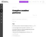 N-CN Complex number patterns