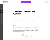 G-SRT Tangent Line to Two Circles