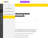 6.RP Evaluating Ratio Statements