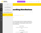 Describing Distributions