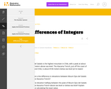 7.NS Differences of Integers
