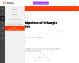 G-CO Midpoints of Triangle Sides