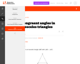 G-CO Congruent angles in isosceles triangles