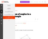 G-CO Sum of angles in a triangle