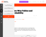 Two-Way Tables and Probability