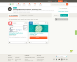 Solving Multi Step Problems Involving Time