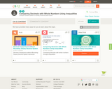 Comparing Decimals with Whole Numbers Using Inequalities