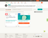 Determining the Amount Needed to Fill a Container English Units