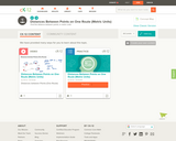 Distances Between Points On One Route Metric Units