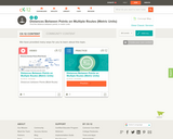 Distances Between Points On Multiple Routes Metric Units