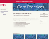 Core Practices - A List and Links for Practices Related to Leadership