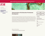 Characteristics of EL Education Professional Development