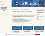 Core Practices - A List and Links for Practices Related to Culture and Character