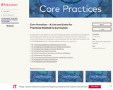Core Practices - A List and Links for Practices Related to Curriculum