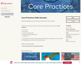 Core Practices 2018, Domains